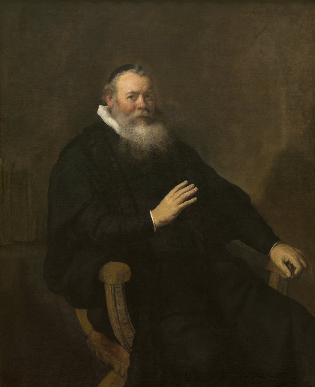 El predicador Eleazar Swalmius de Rembrandt van Rijn