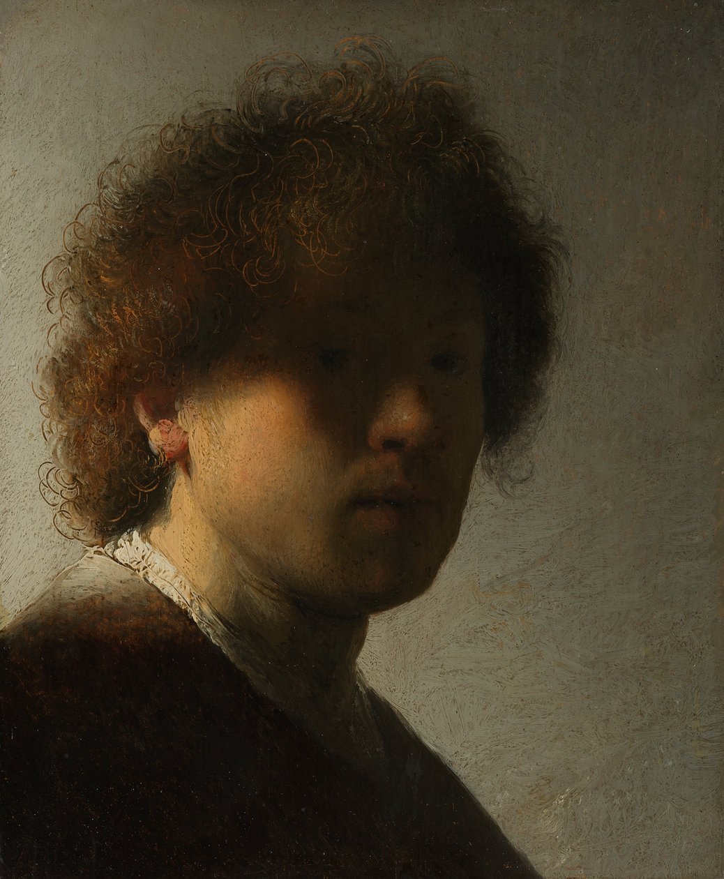 Autorretrato en juventud de Rembrandt van Rijn