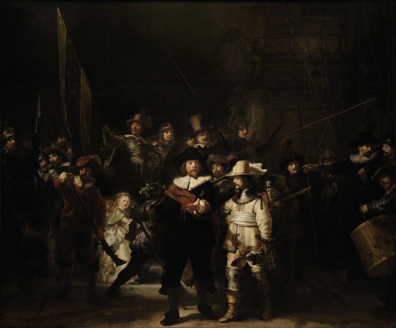 Vigilancia nocturna de Rembrandt