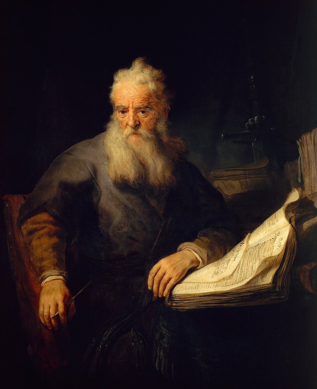 Apóstol Pablo de Rembrandt Harmensz. van Rijn