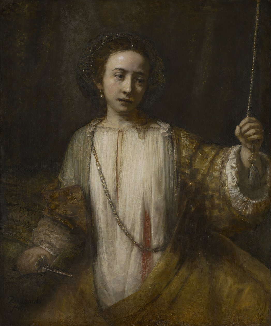 Lucrecia de Rembrandt Harmensz. van Rijn