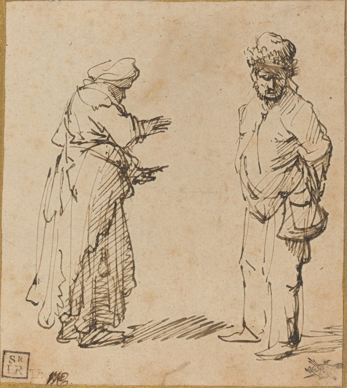 Mendigo y mendiga de Rembrandt van Rijn