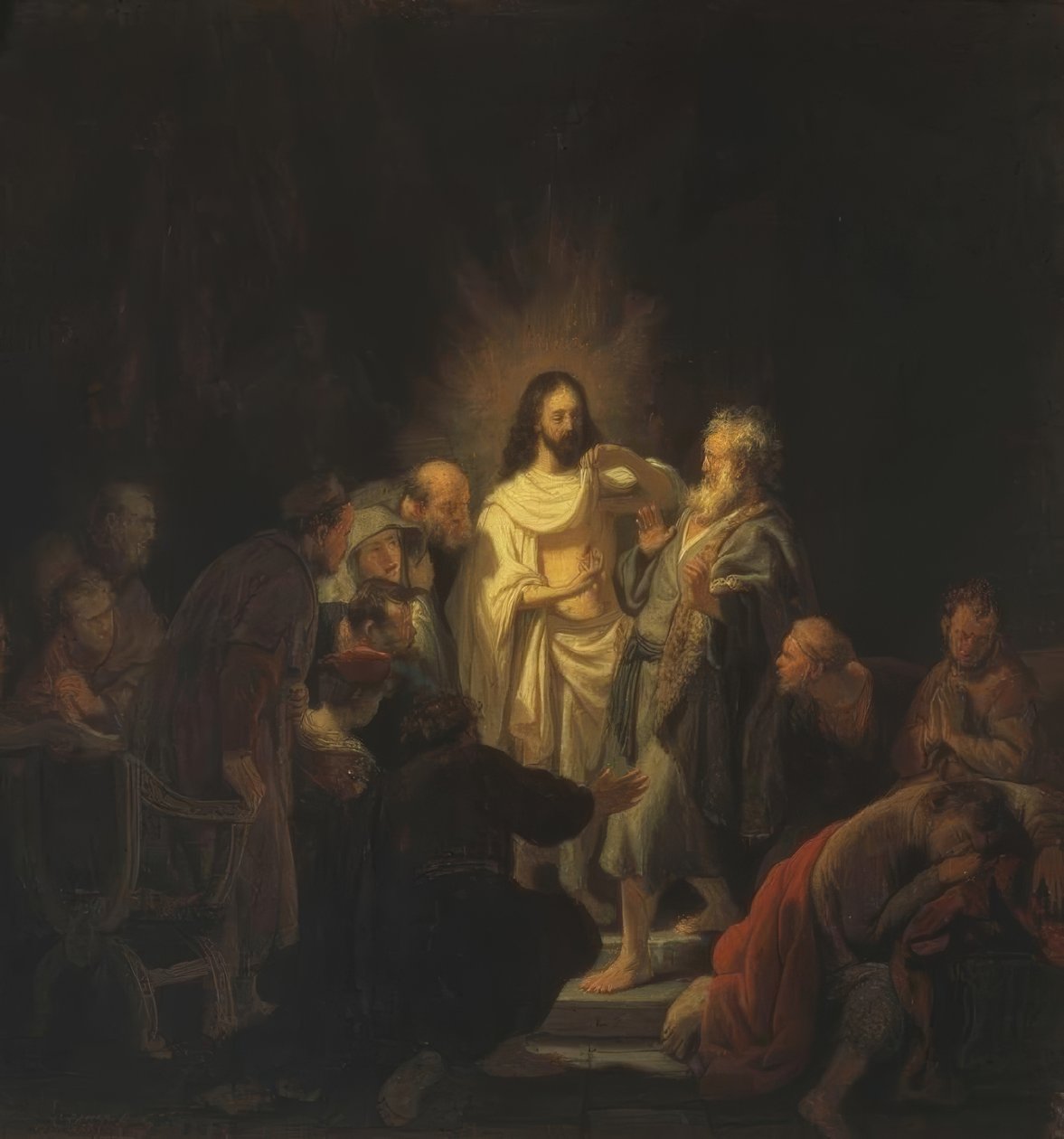 El incrédulo Tomás de Rembrandt van Rijn
