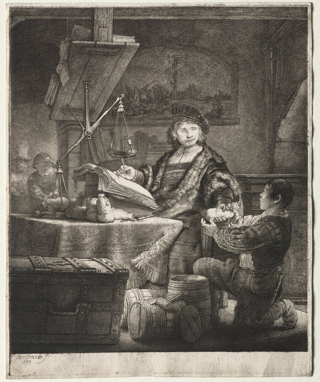Jan Uytenbogaert, 1639 de Rembrandt van Rijn