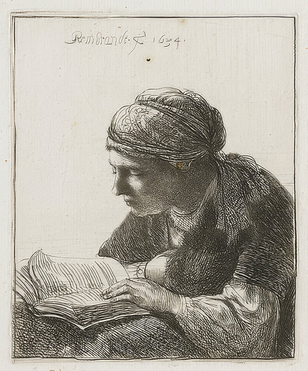 Lectura de Rembrandt van Rijn