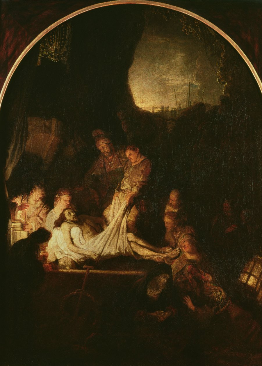 El entierro, c.1639 de Rembrandt van Rijn
