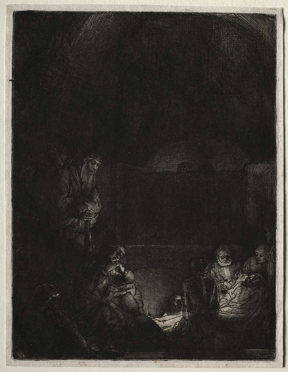 El Entierro, c. 1654 de Rembrandt van Rijn