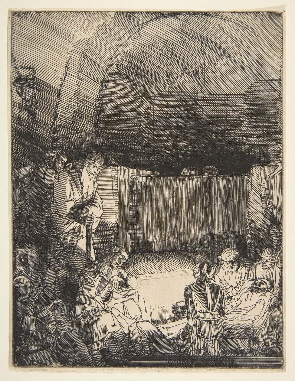 El Entierro, ca. 1654 de Rembrandt van Rijn
