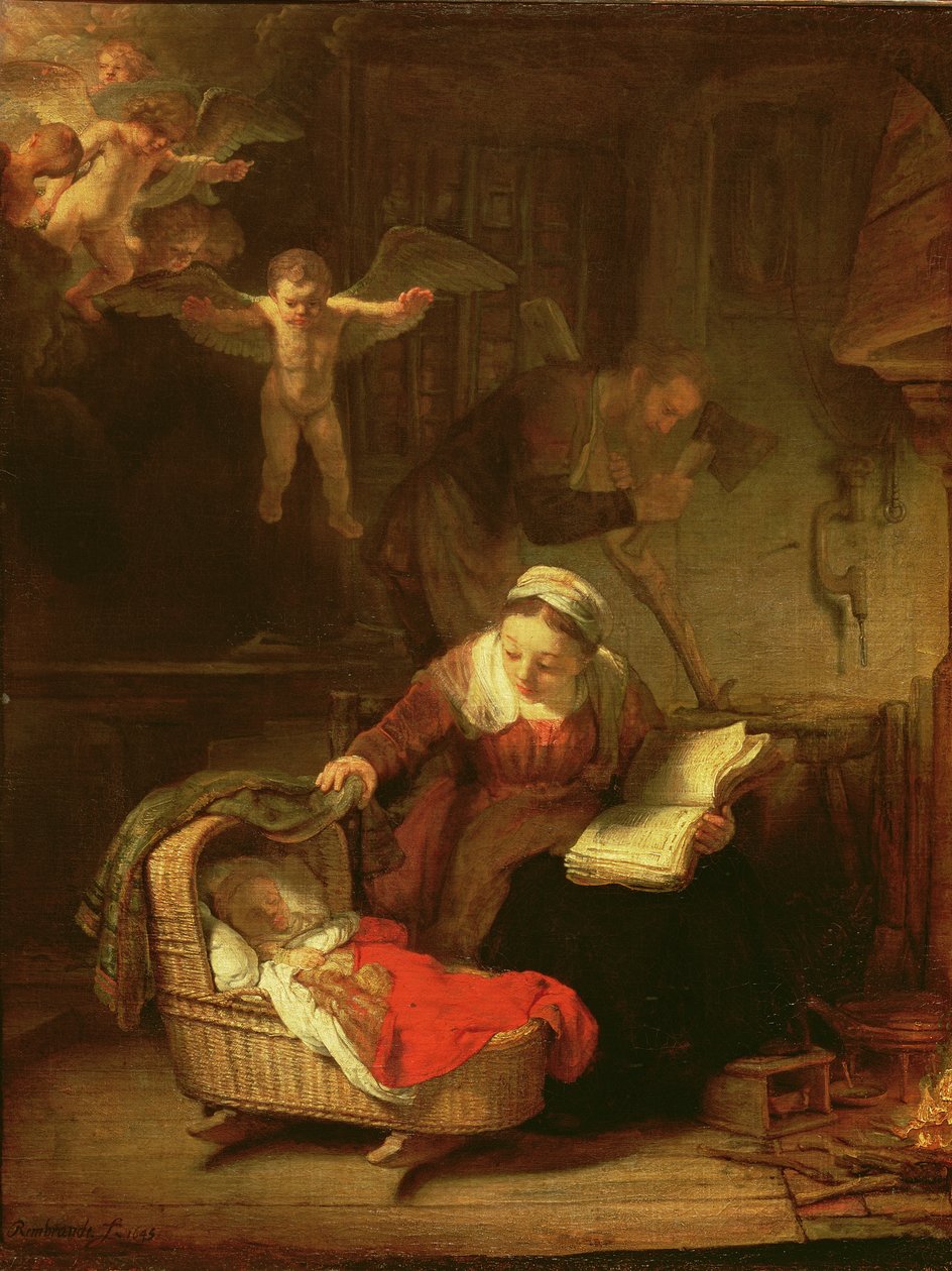 La Sagrada Familia, c.1645 de Rembrandt van Rijn