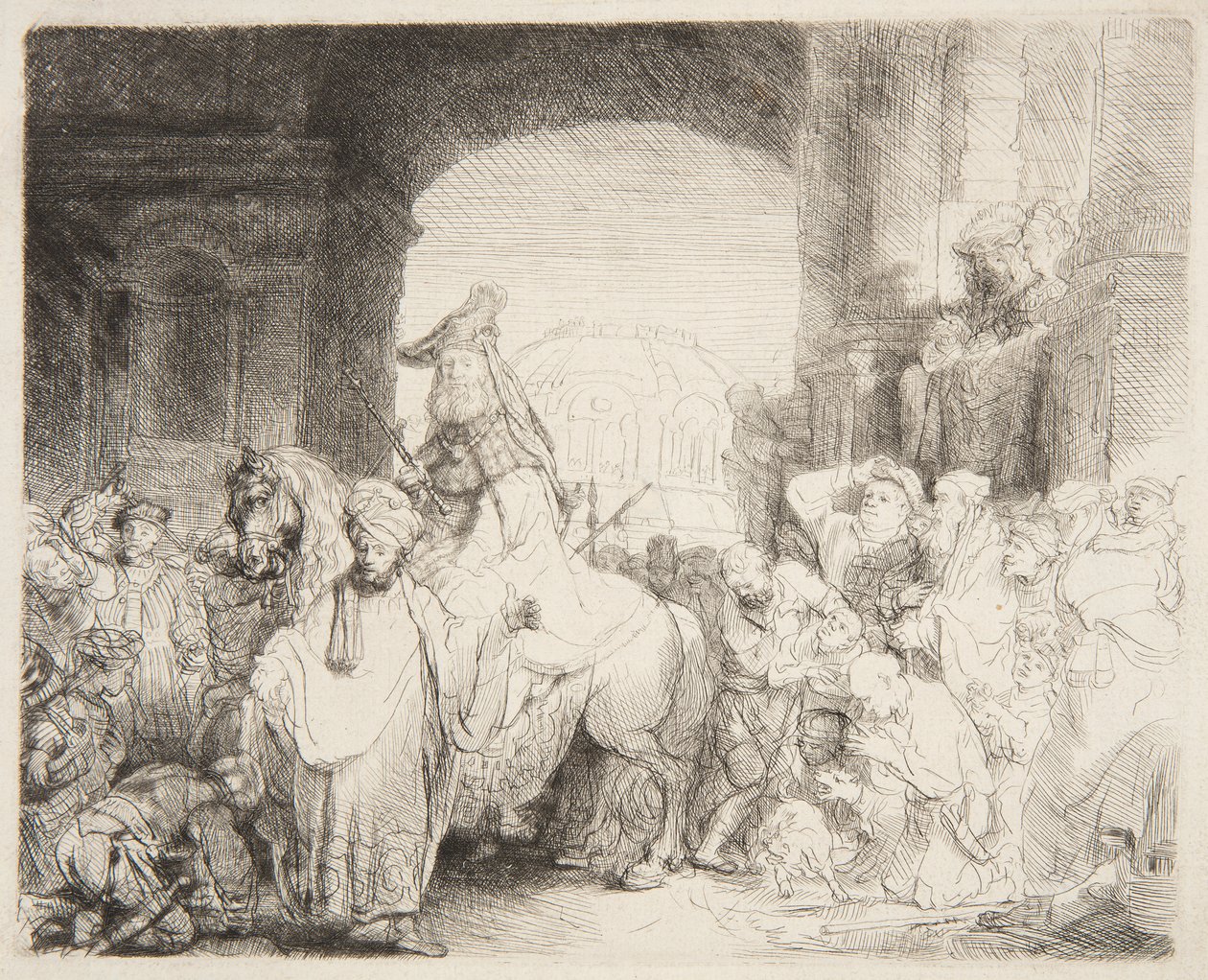 Triunfo de Mardoqueo de Rembrandt van Rijn