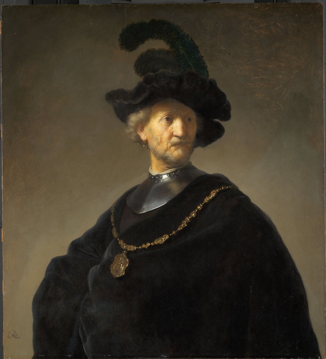 Anciano con una cadena de oro de Rembrandt van Rijn