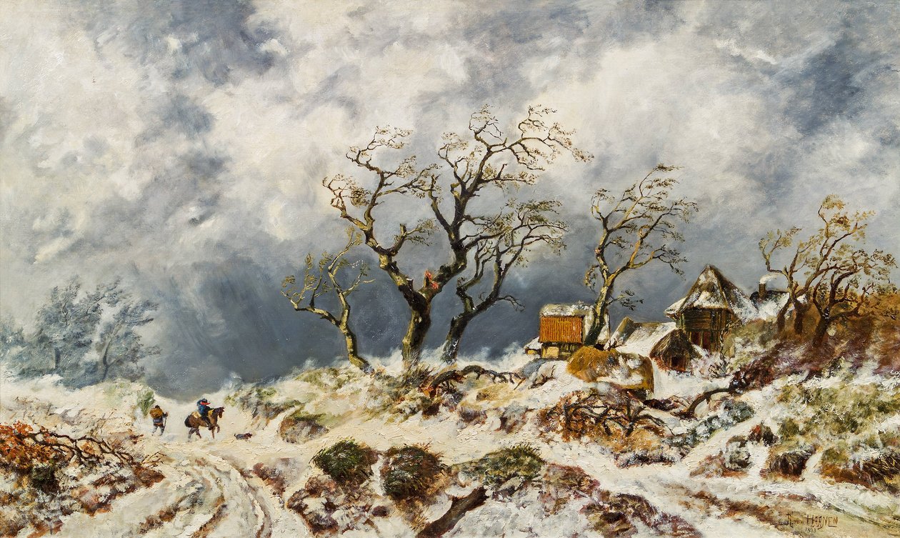 Paisaje invernal de Remigius Adrianus Haanen
