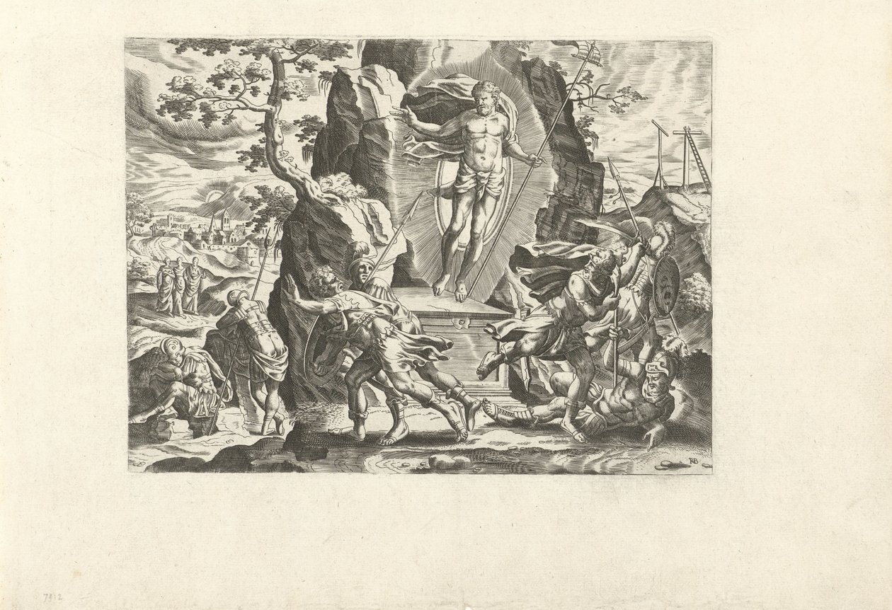 resurrección de cristo de Remigius Hogenberg