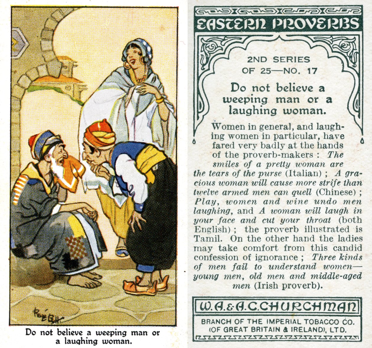 No creas en un hombre llorando ni en una mujer riendo, 1932 de René Bull