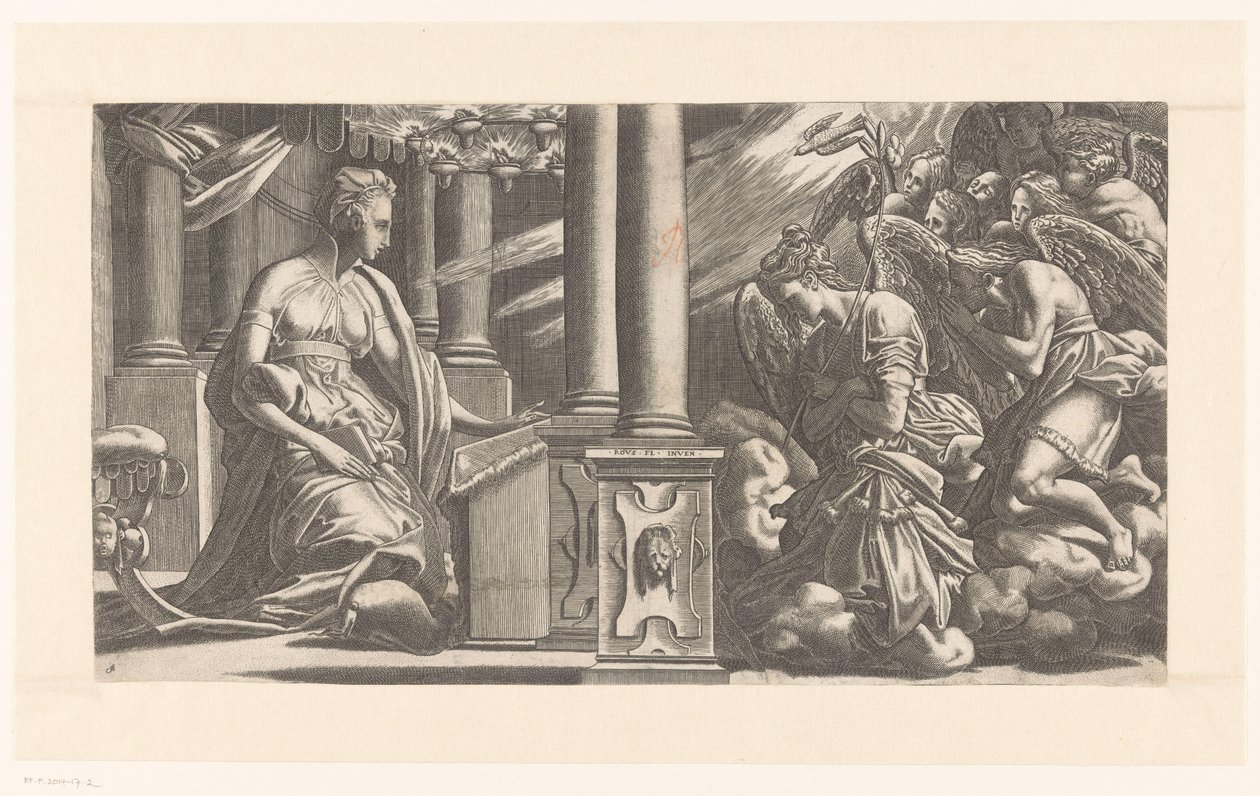 Anunciación de René Boyvin (rejected attribution)