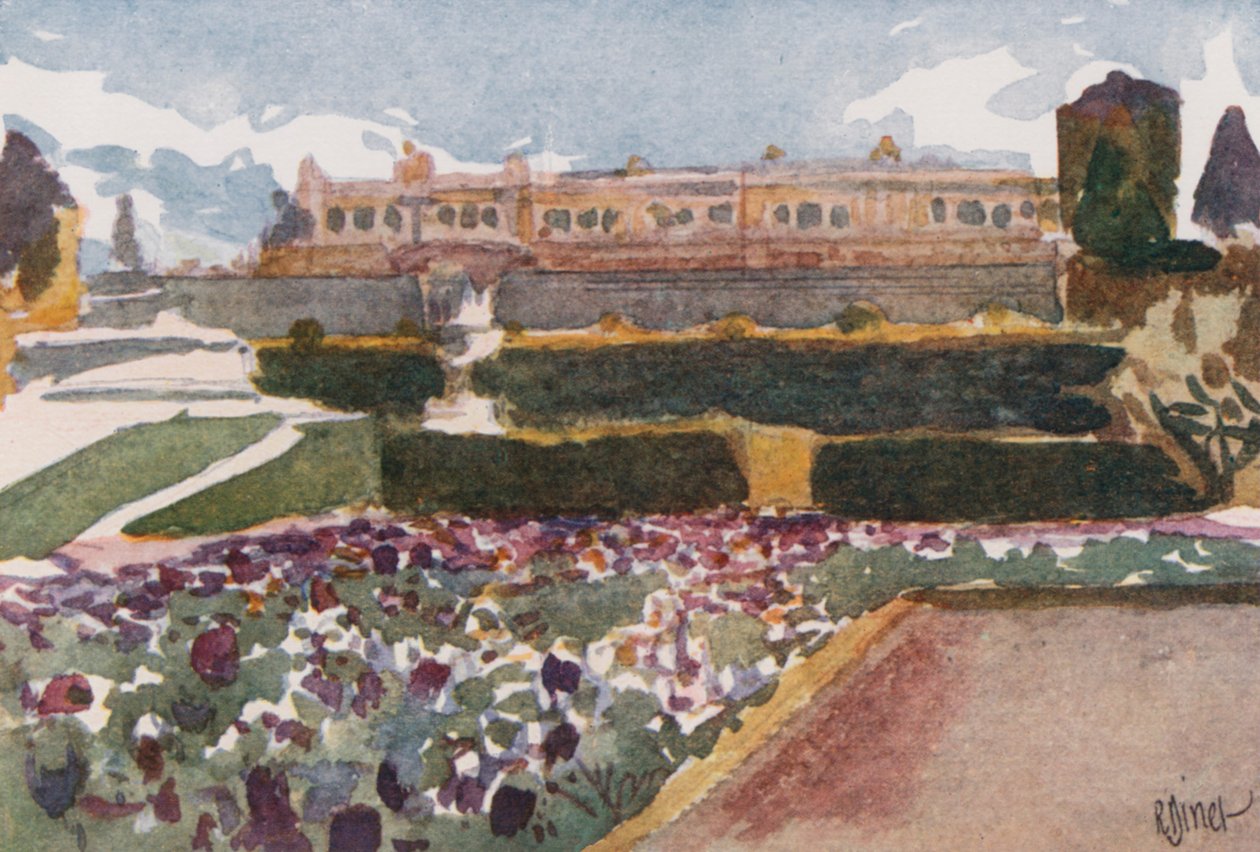 Parterre de Latona, Versalles de Rene Binet