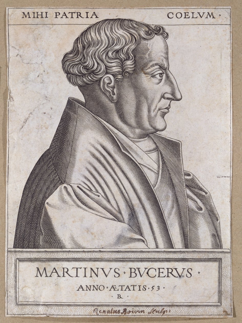 Martín Bucer (1491-1551) a la edad de 53 años de Rene Boyvin