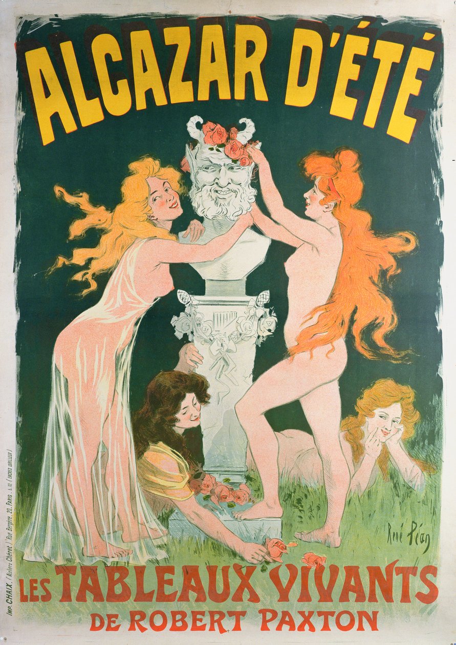 Tableaux vivientes, cartel del Alcazar d