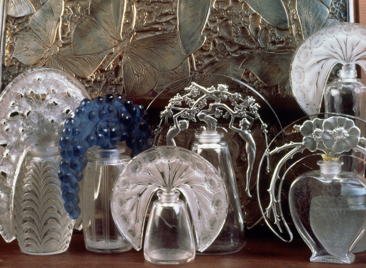 Frasco de perfume en vidrio de Rene Jules Lalique