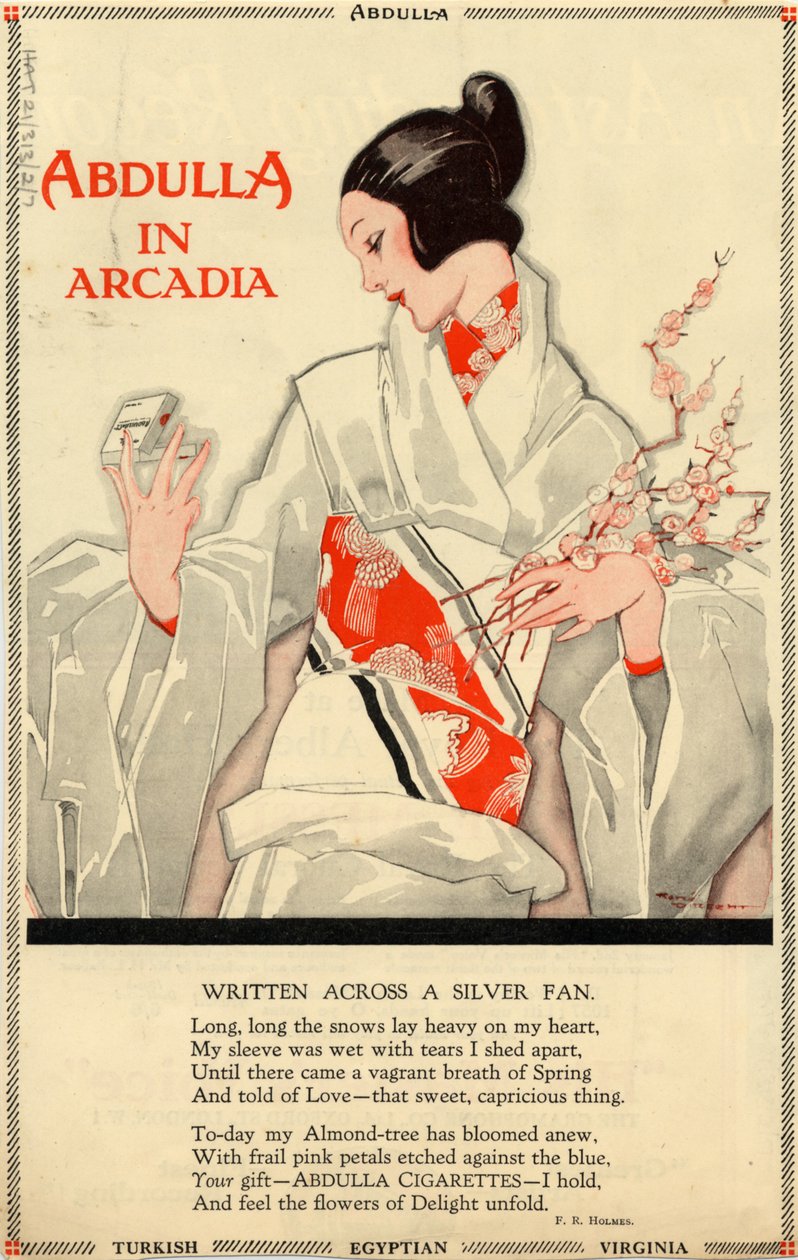 Cigarrillos Abdulla, años 1920 de Rene Vincent