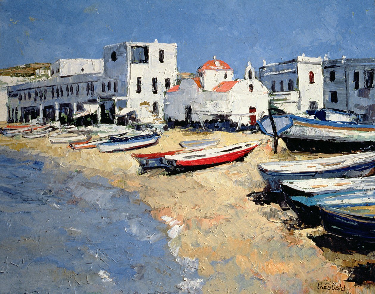 La iglesia de Mykonos de Renee Theobald