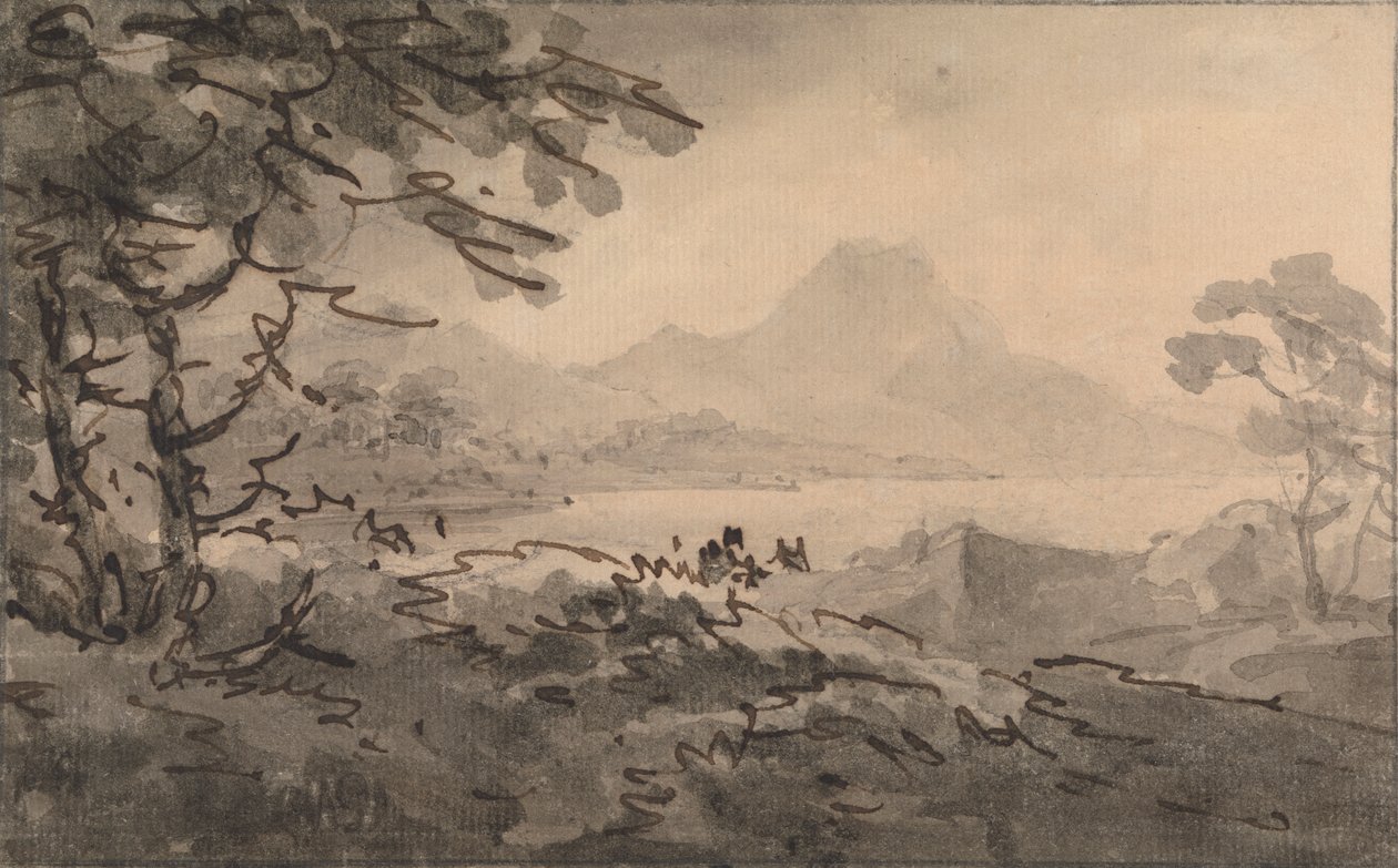 Un lago con montañas de Rev. William Gilpin