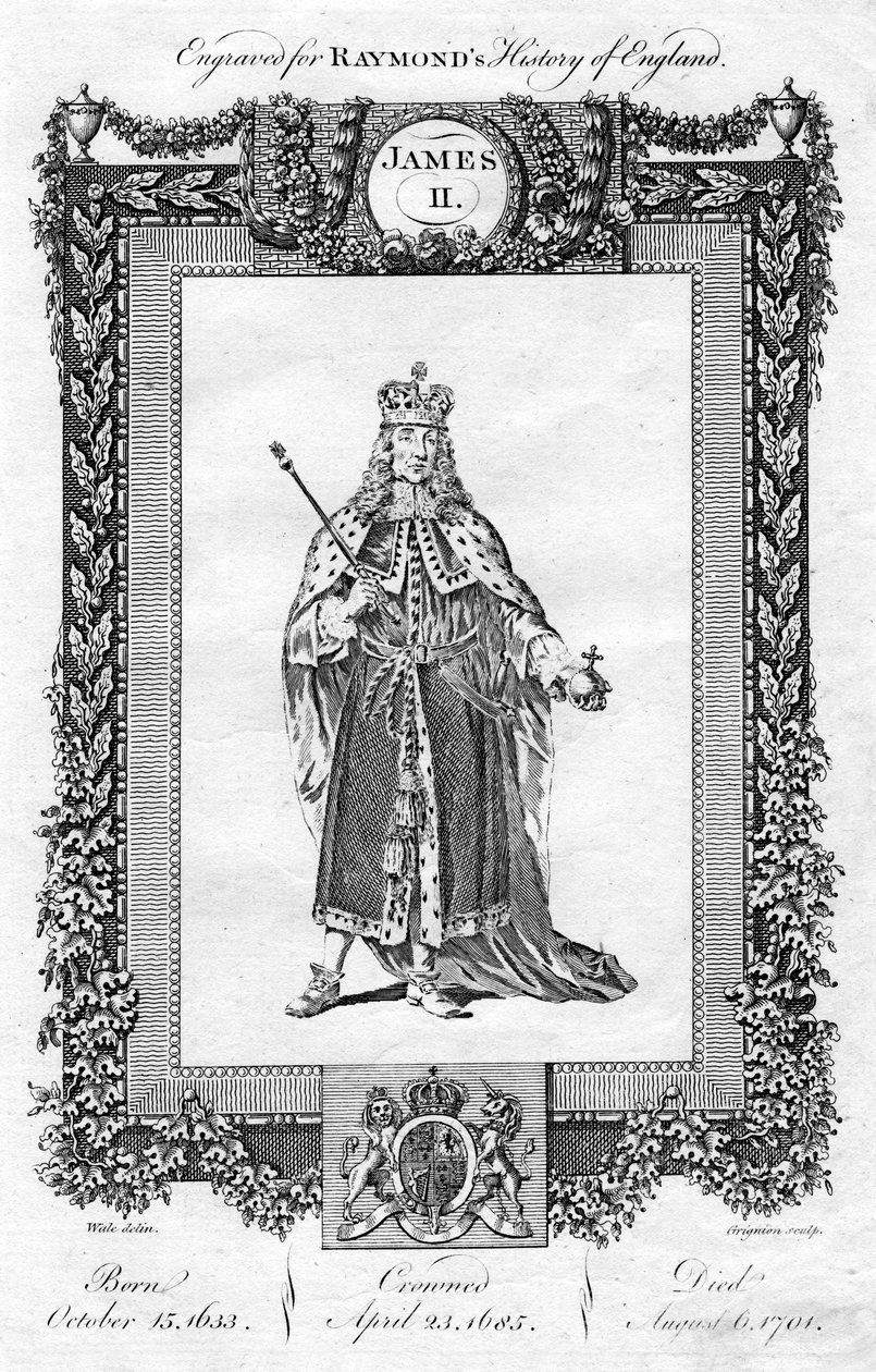 Jacobo II de Inglaterra, siglo XVIII de Reynolds Grignion