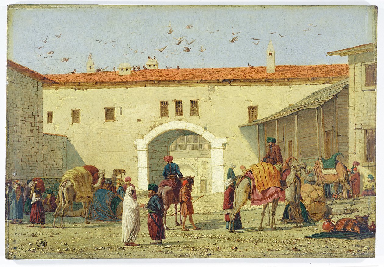 Caravasar en Mylasa, Turquía, 1845 de Richard Dadd