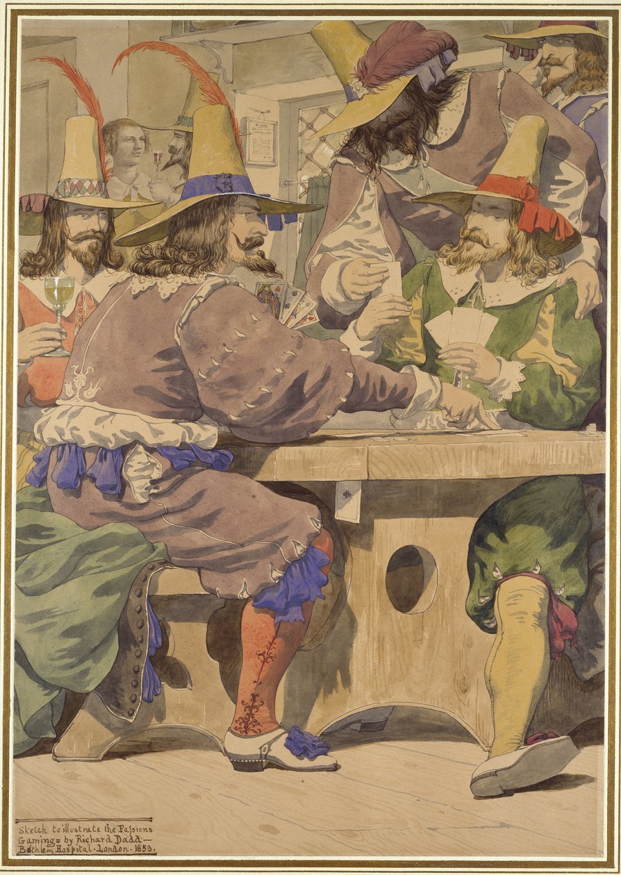 Juego, boceto que ilustra las Pasiones, 1853 de Richard Dadd