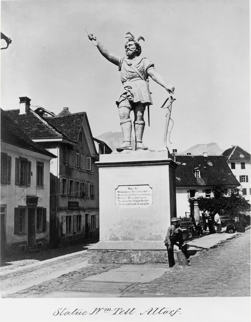 Estatua de Guillermo Tell, c.1860-90 de Richard Kissling