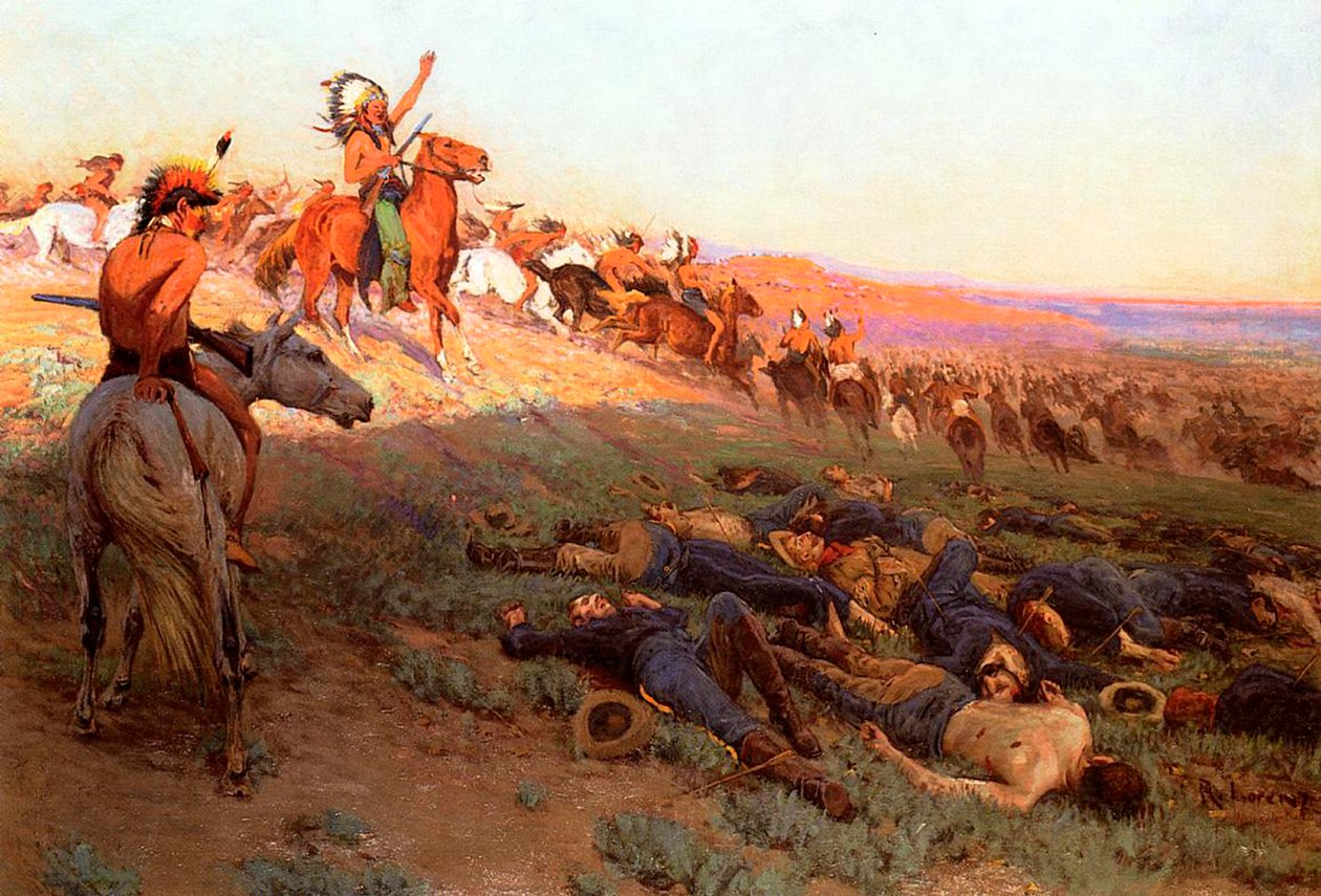 La última batalla de Custer, c.1914 de Richard Lorenz