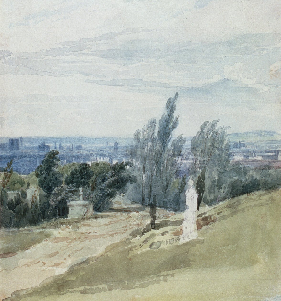 Cementerio Père Lachaise, París de Richard Parkes Bonington