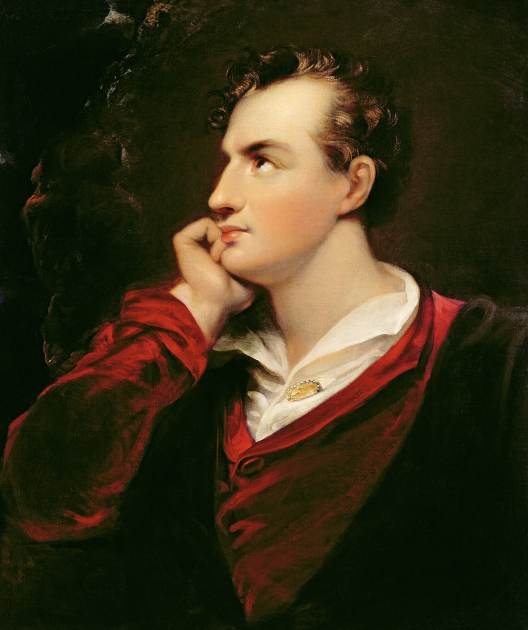Retrato de George Gordon Byron (1788-1824) 6º Barón Byron, 1813 de Richard Westall