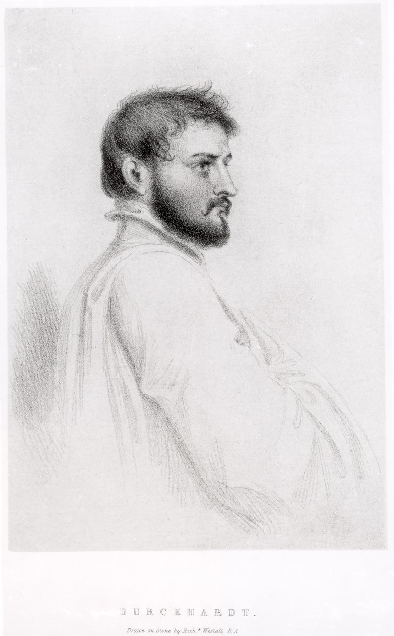 Retrato de Johann Ludwig Burckhardt (1784-1817) de Richard Westall