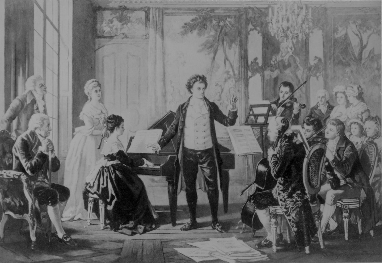 Ludwig van Beethoven (grabado) de Richard Brend