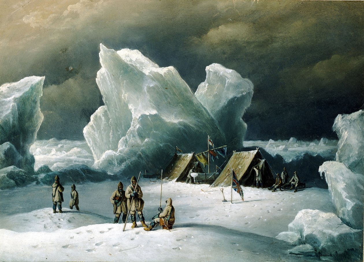 El campamento más al norte del Capitán Markham de Richard Bridges Beechey