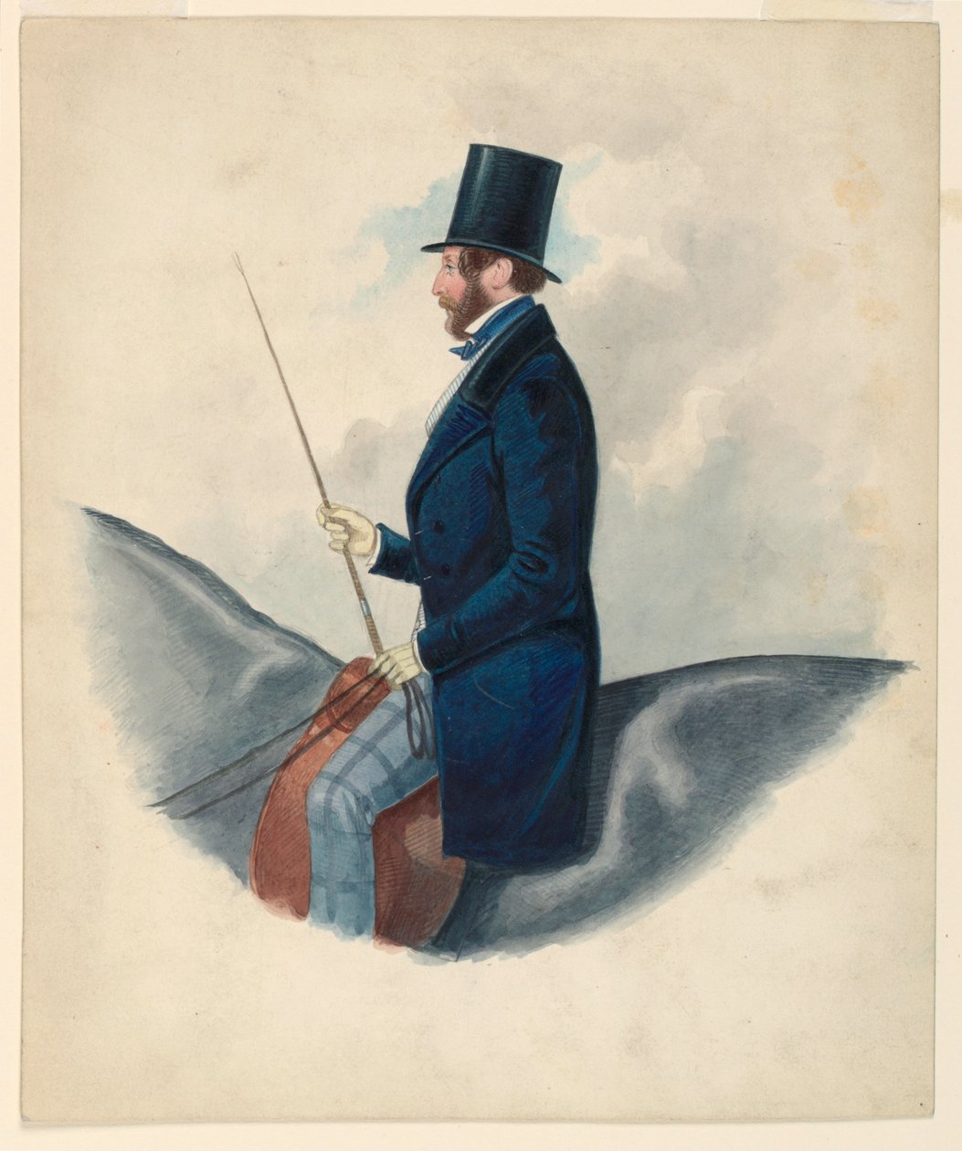 Retrato de hombre no identificado de Richard Dighton
