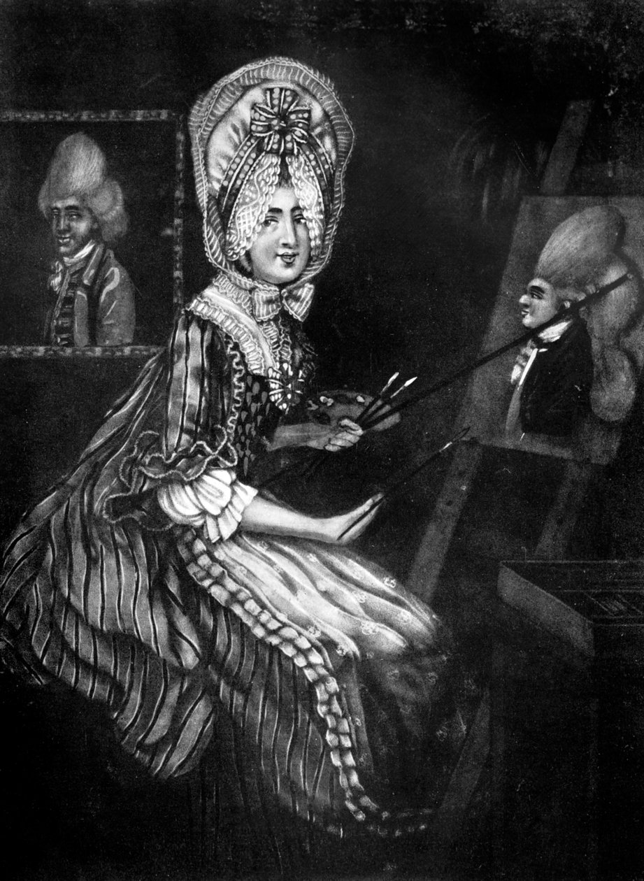 La pintora de macarrones, 1770 de Richard Dighton