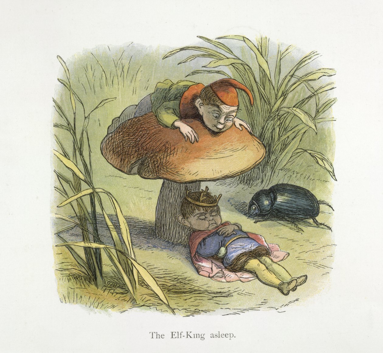 El Rey Elfo dormido de Richard Doyle