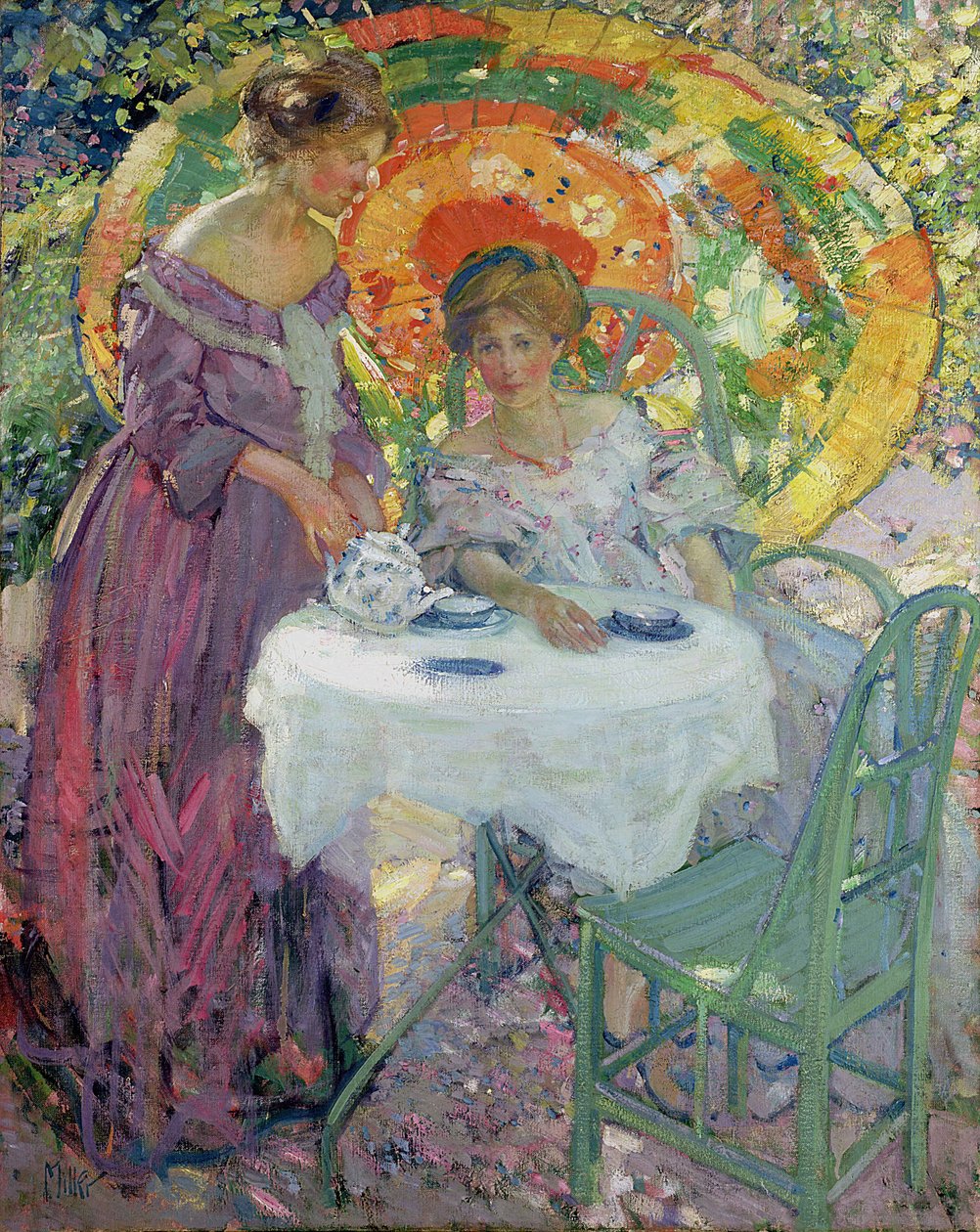 Tarde de té de Richard Emil Miller