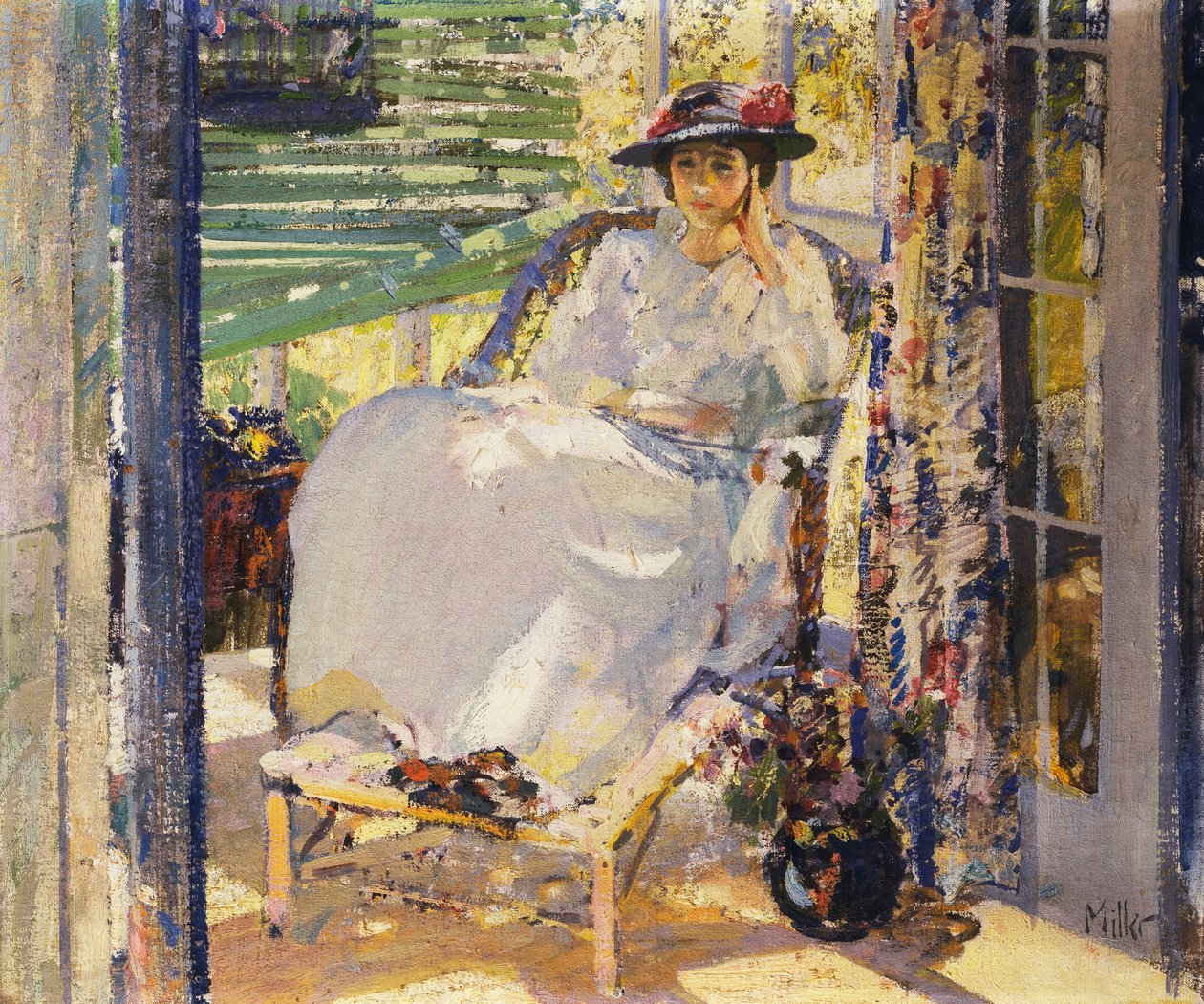 En el solárium de Richard Emil Miller