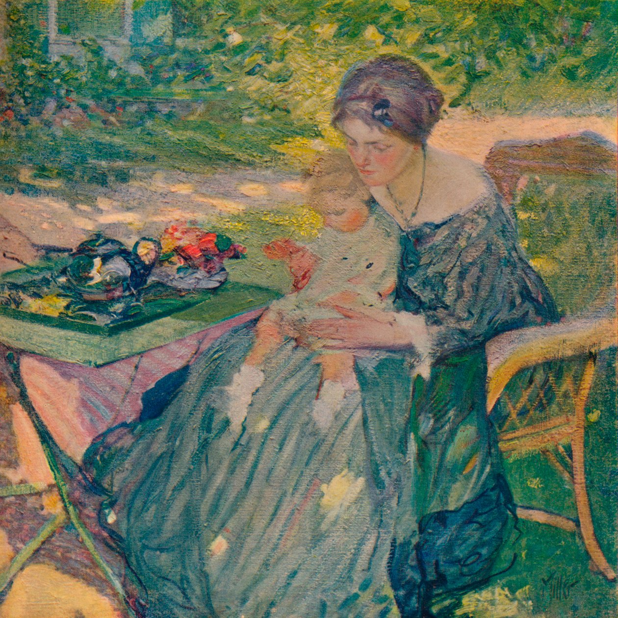 En el jardín, c. 1911 de Richard Emile Miller