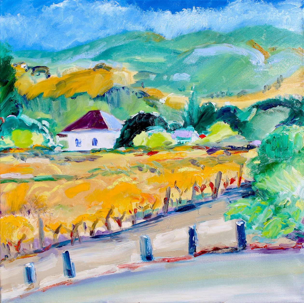 Viñedo en otoño, Napa, 2020 de Richard Fox