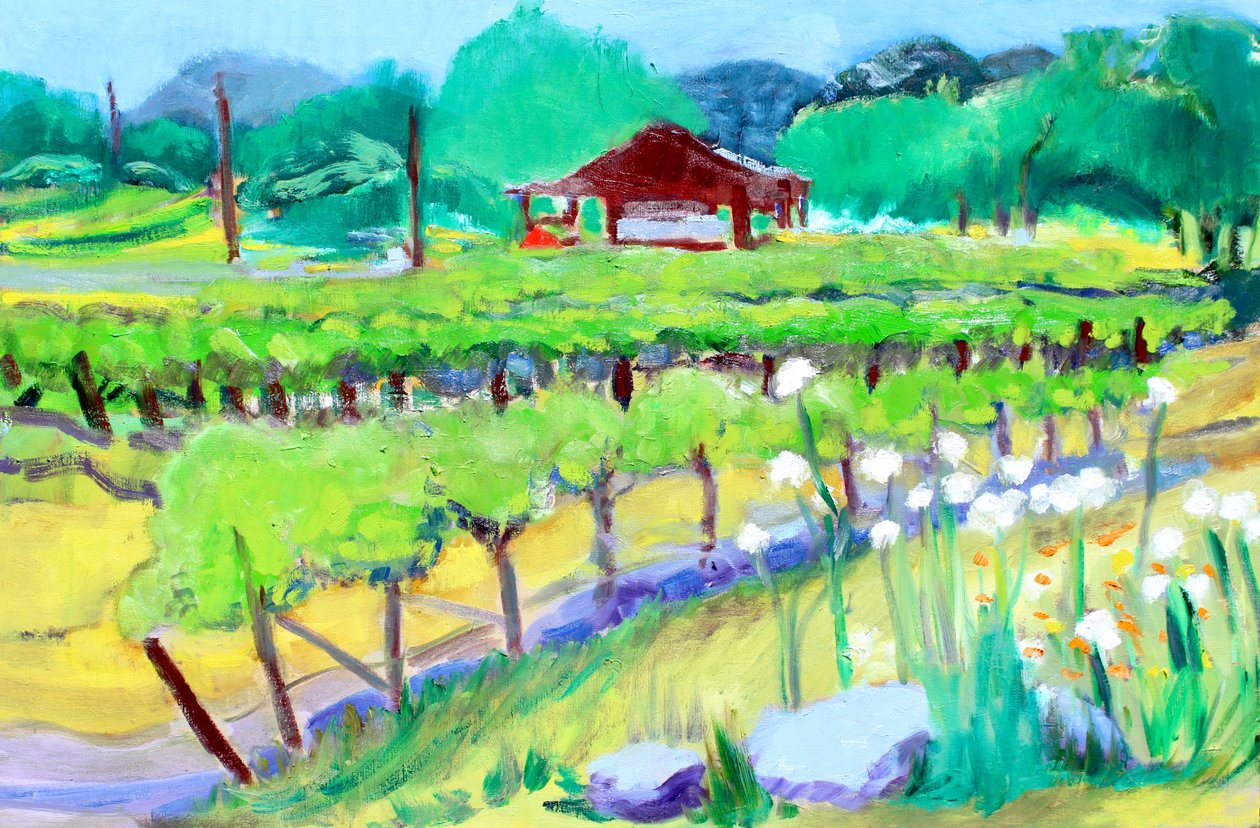 Viñedo en Zinfandel Lane, Napa de Richard Fox