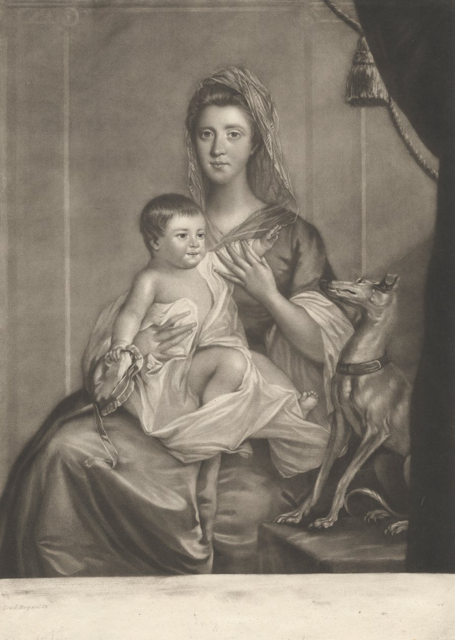 Lady Cathcart y su hijo de Richard Houston