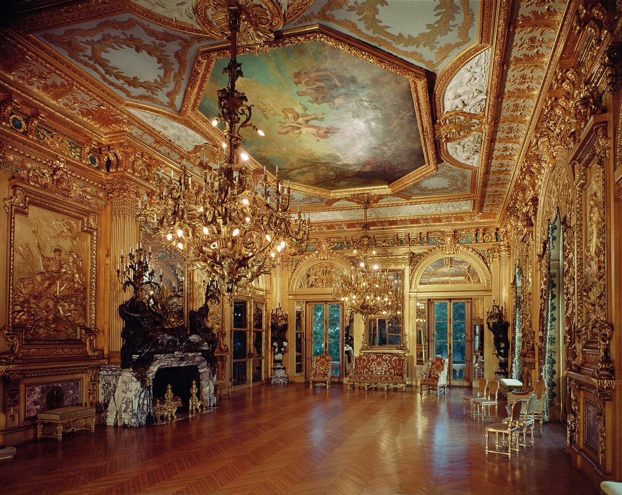 Interior de la sala de música de Richard Morris Hunt