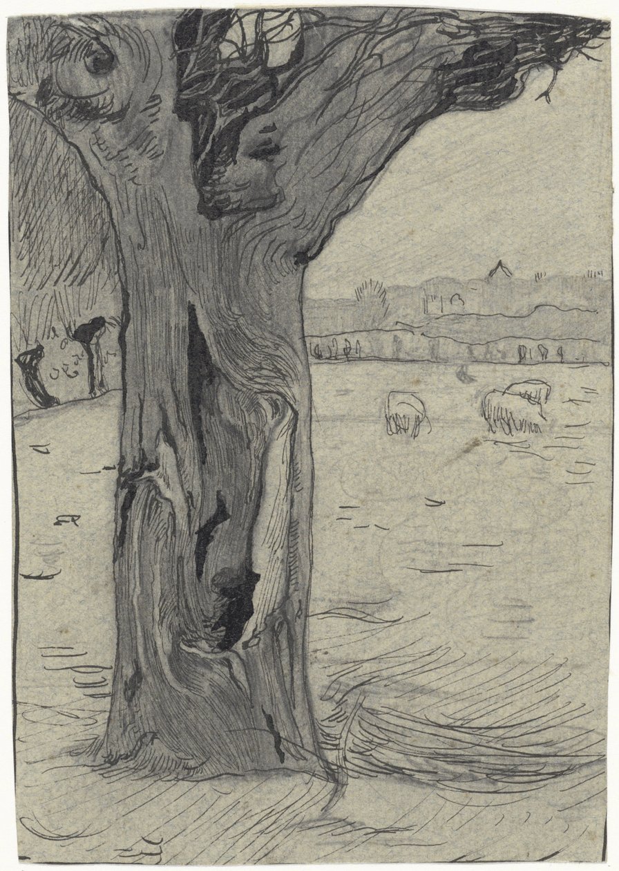 Sauce polínico en un paisaje de pradera de Richard Nicolaüs Roland Holst