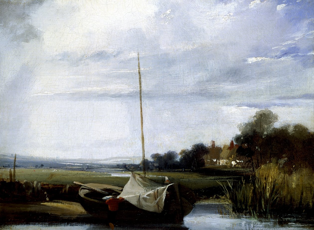 Un río en Normandía de Richard Parkes Bonington
