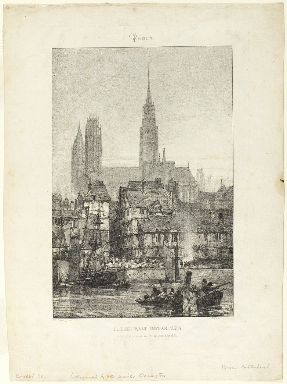 Catedral de Notre Dame en Rouen de Richard Parkes Bonington