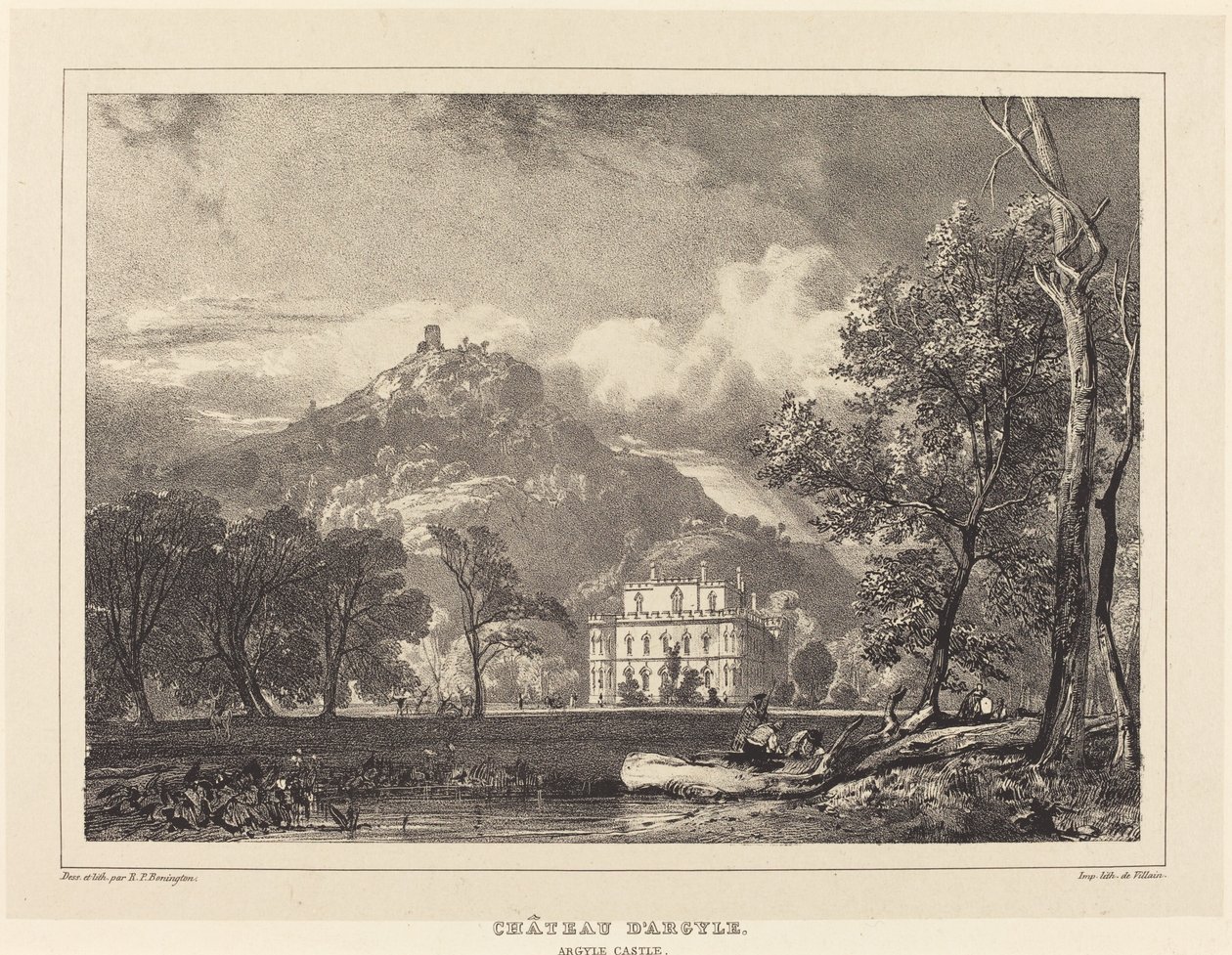Castillo de Argyle de Richard Parkes Bonington after Francois Alexandre Pernot